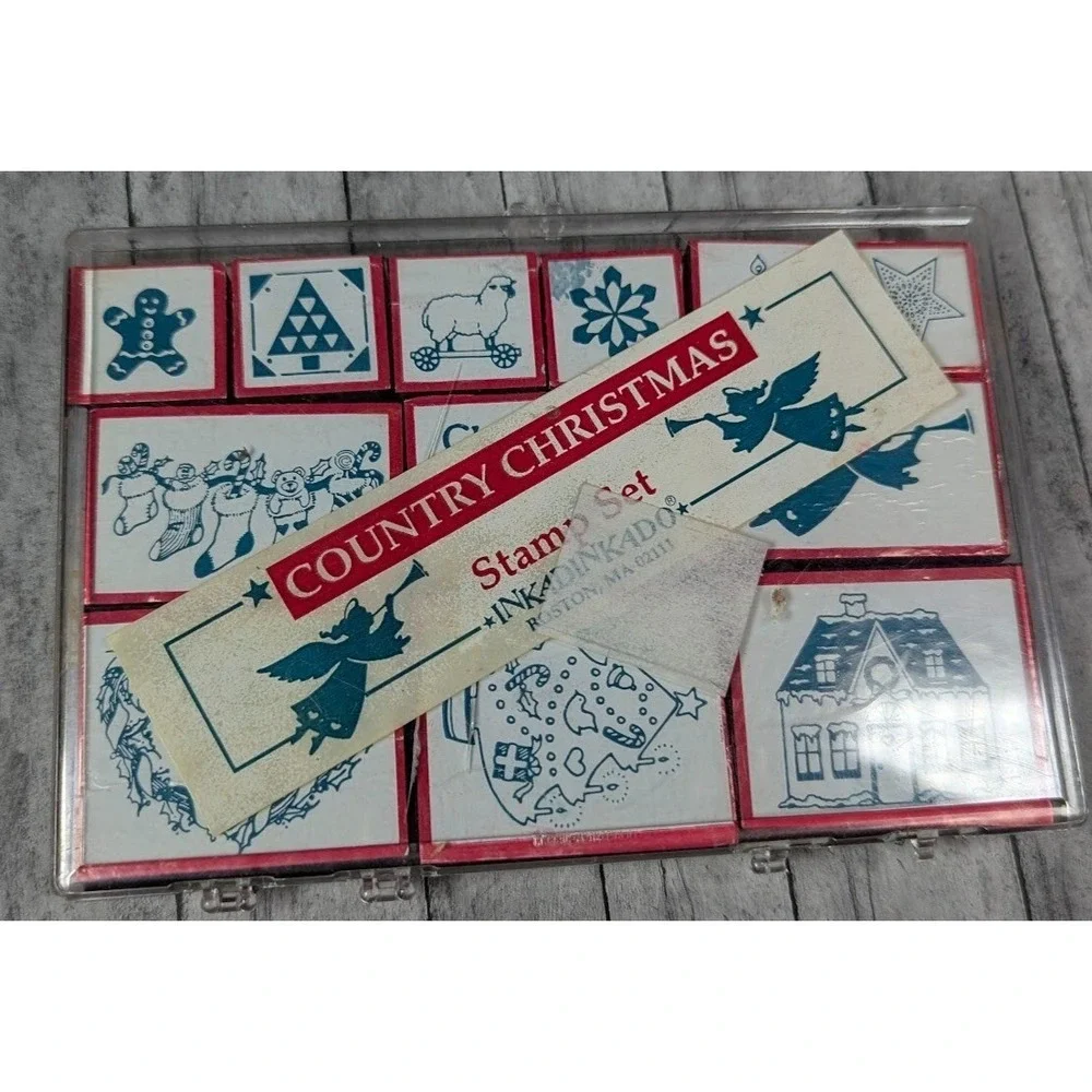 Inkadinkado Country Christmas Stamp Set Foam